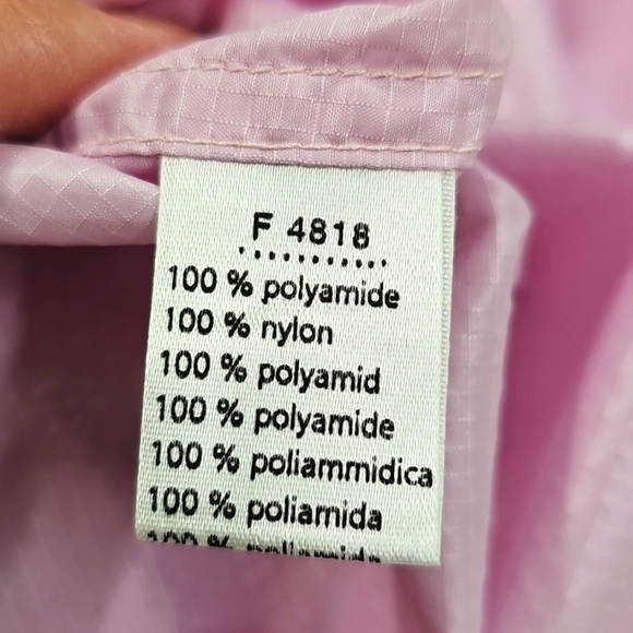 Lacoste Women's Soft Pink Rose Wind Breaker Zip Front Jacket Size 12 New W/Tag - Picture 9 of 13